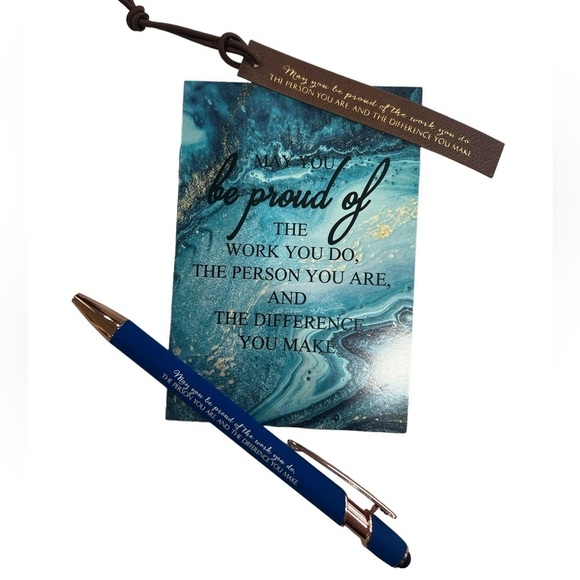 Appreciation Gift Thank you Gift Set engraved Pen and Book | May you be proud - Picture 2 of 8